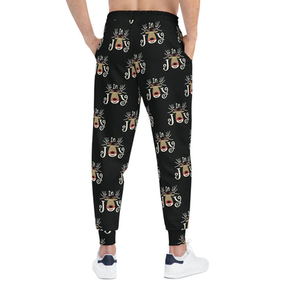 In Joy A Reindeer Athletic Joggers (AOP)