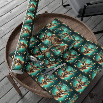 Reindeer A Gift Wrap