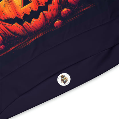 Sudadera con capucha deportiva Fall Pumpkin Bird C (AOP)