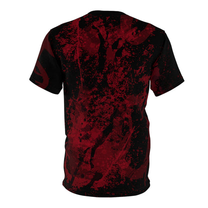 Fiery Doorway SPLATTER Camiseta unisex cortada y cosida (AOP)