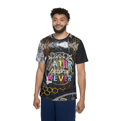 Later BC Never Black Men's Sports Jersey (AOP)