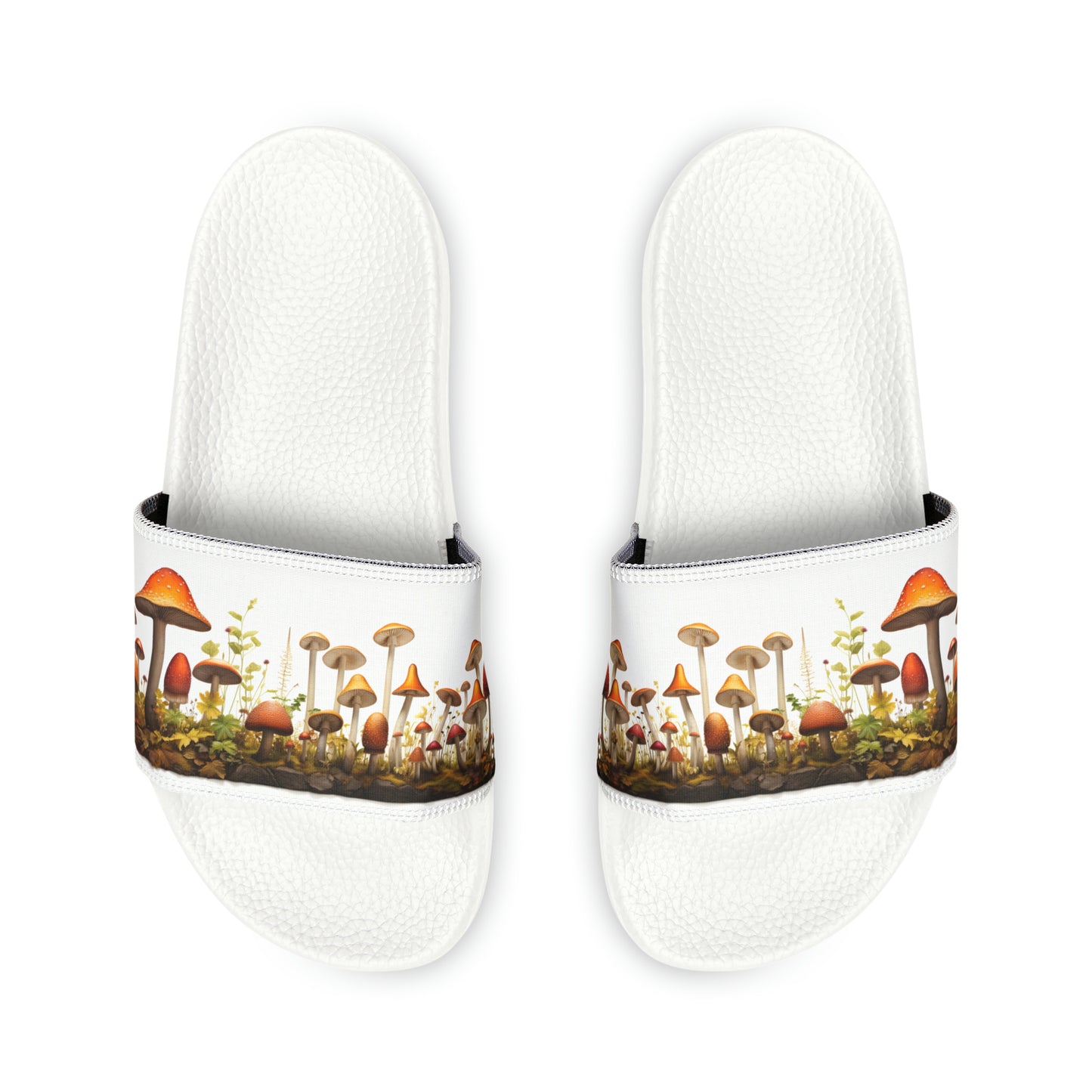 Mushroom Youth PU Slide Sandals