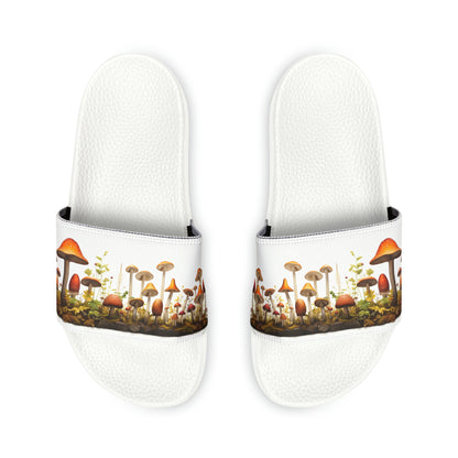 Mushroom Youth PU Slide Sandals