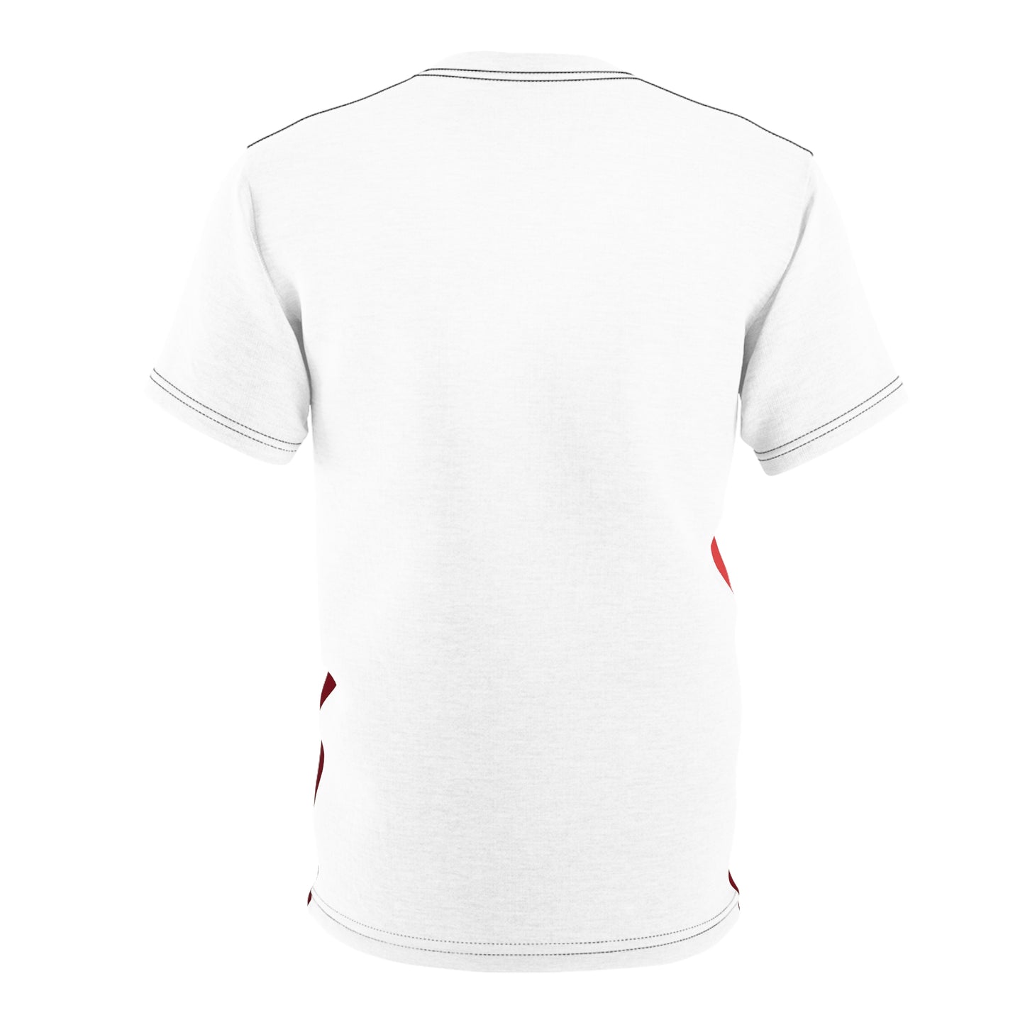 Riverside Rumble RED WHITE Unisex Cut & Sew Tee (AOP)