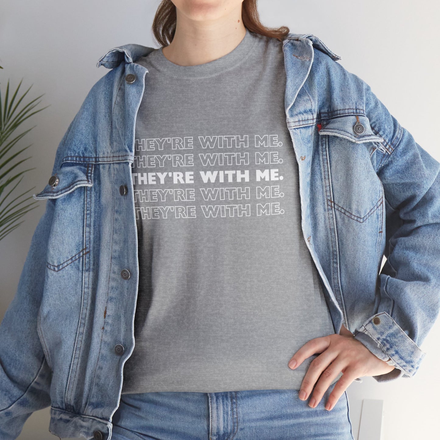 ATN They're With Us Unisex Heavy Cotton Tee