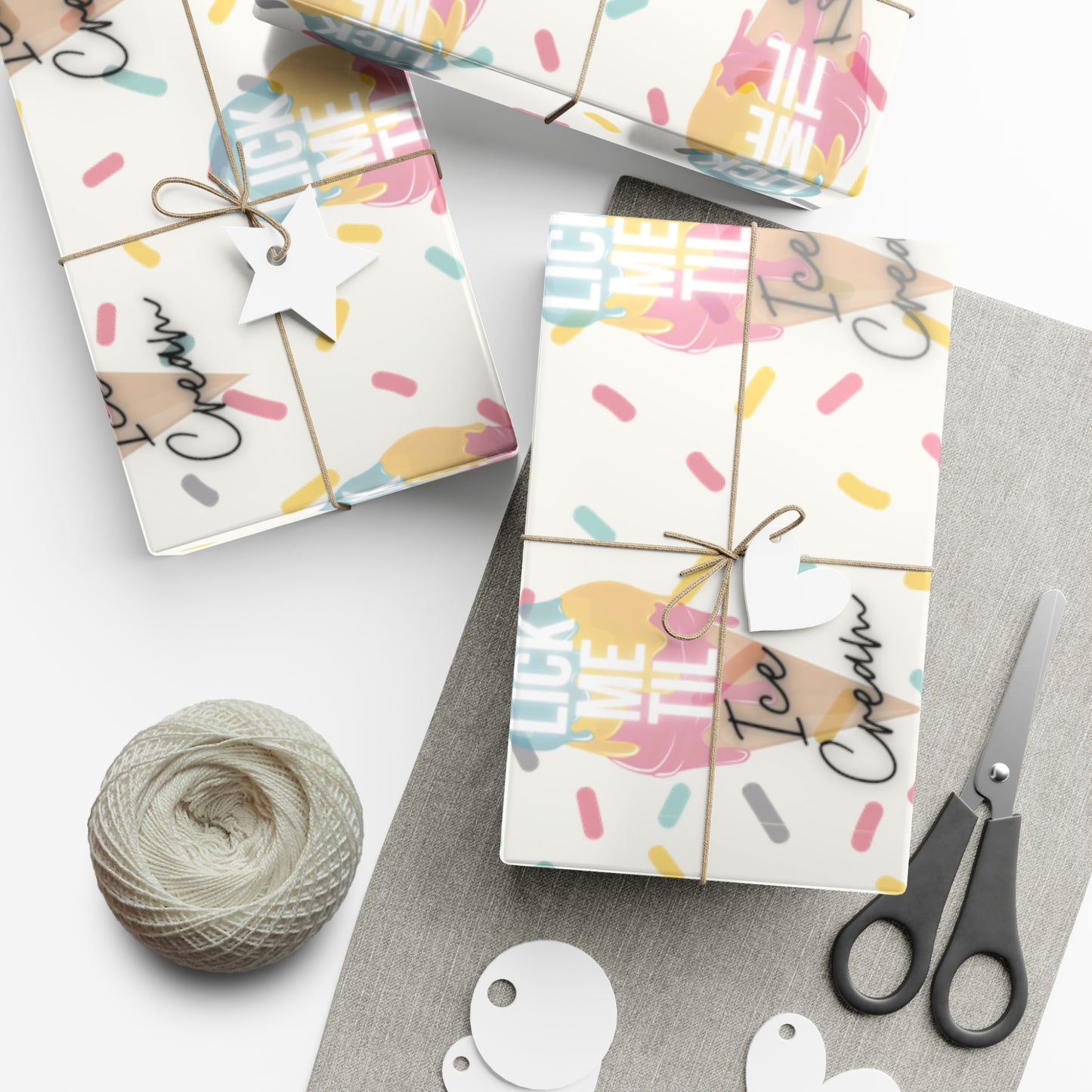 Ice Cream B Gift Wrap Papers