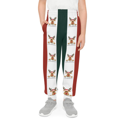 In Joy Chase Reindeer Youth Joggers (AOP)