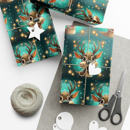 Reindeer A Gift Wrap