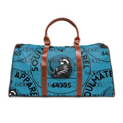 Soulmate Apparel Tanuki Cotton Candy Blue Raspberry Waterproof Travel Bag