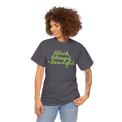 Black Blessed and Beautiful 1 Unisex Heavy Cotton Tee