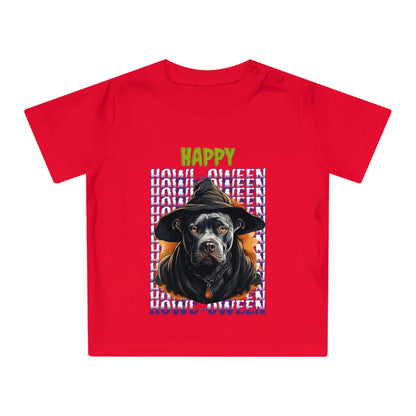 Happy Howl-oween Pitbull Baby Tee