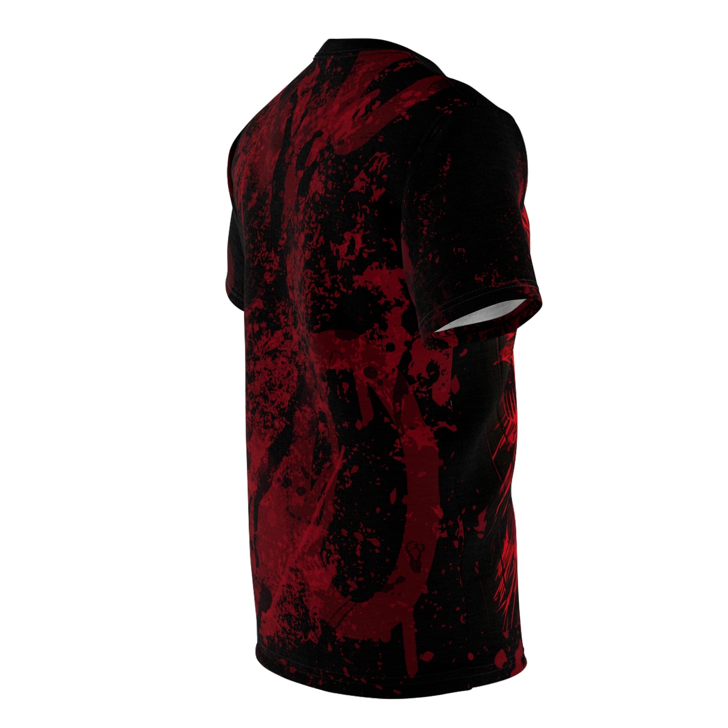 Fiery Doorway SPLATTER Camiseta unisex cortada y cosida (AOP)