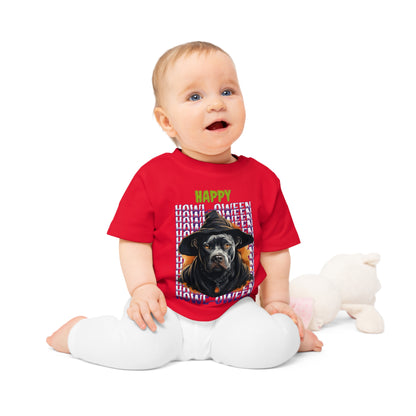 Happy Howl-oween Pitbull Baby Tee