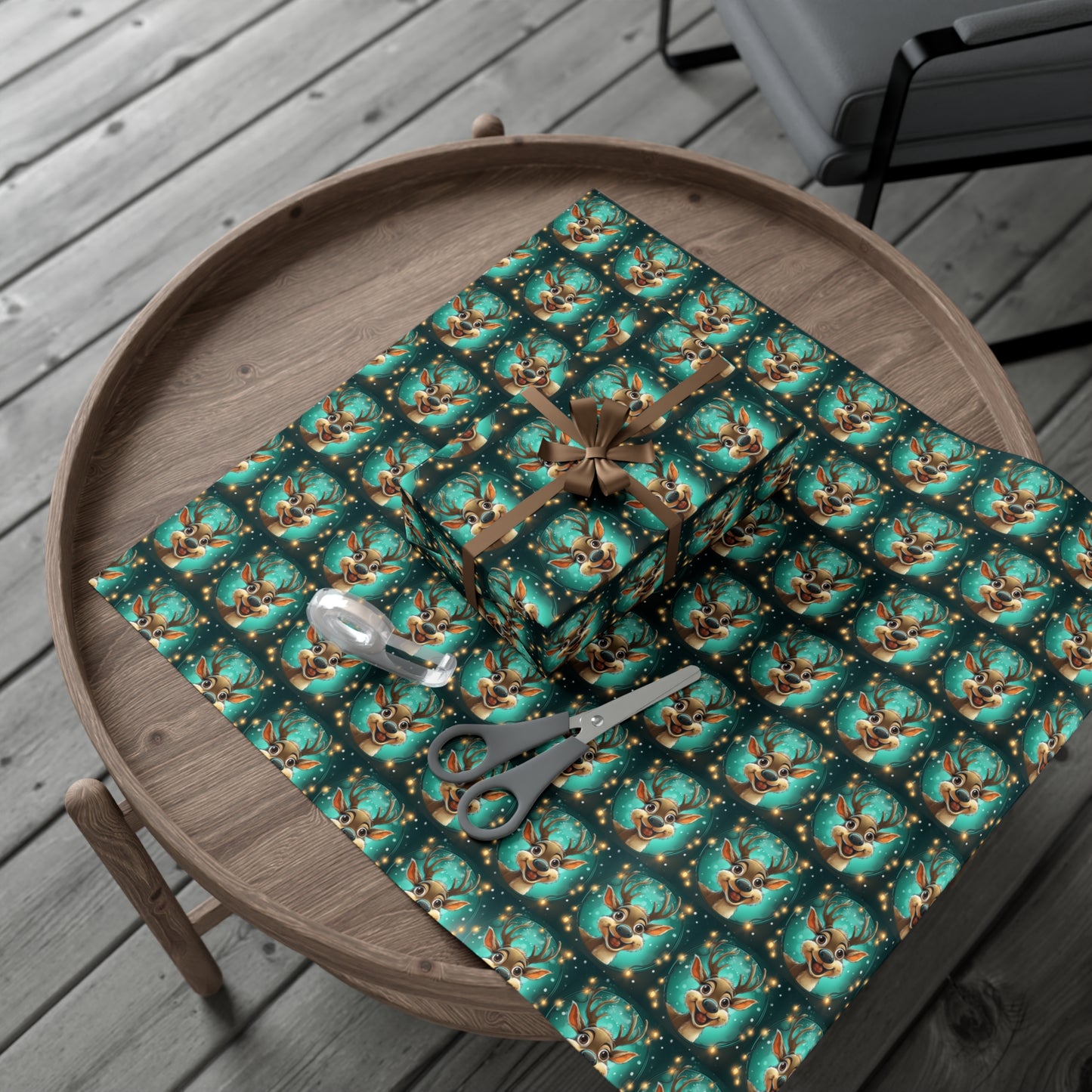 Reindeer A Gift Wrap