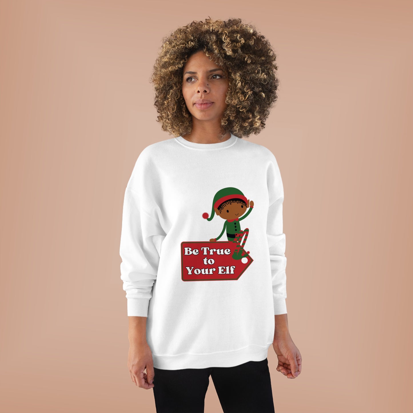 Be True to Your Elf Unisex EcoSmart® Crewneck Sweatshirt