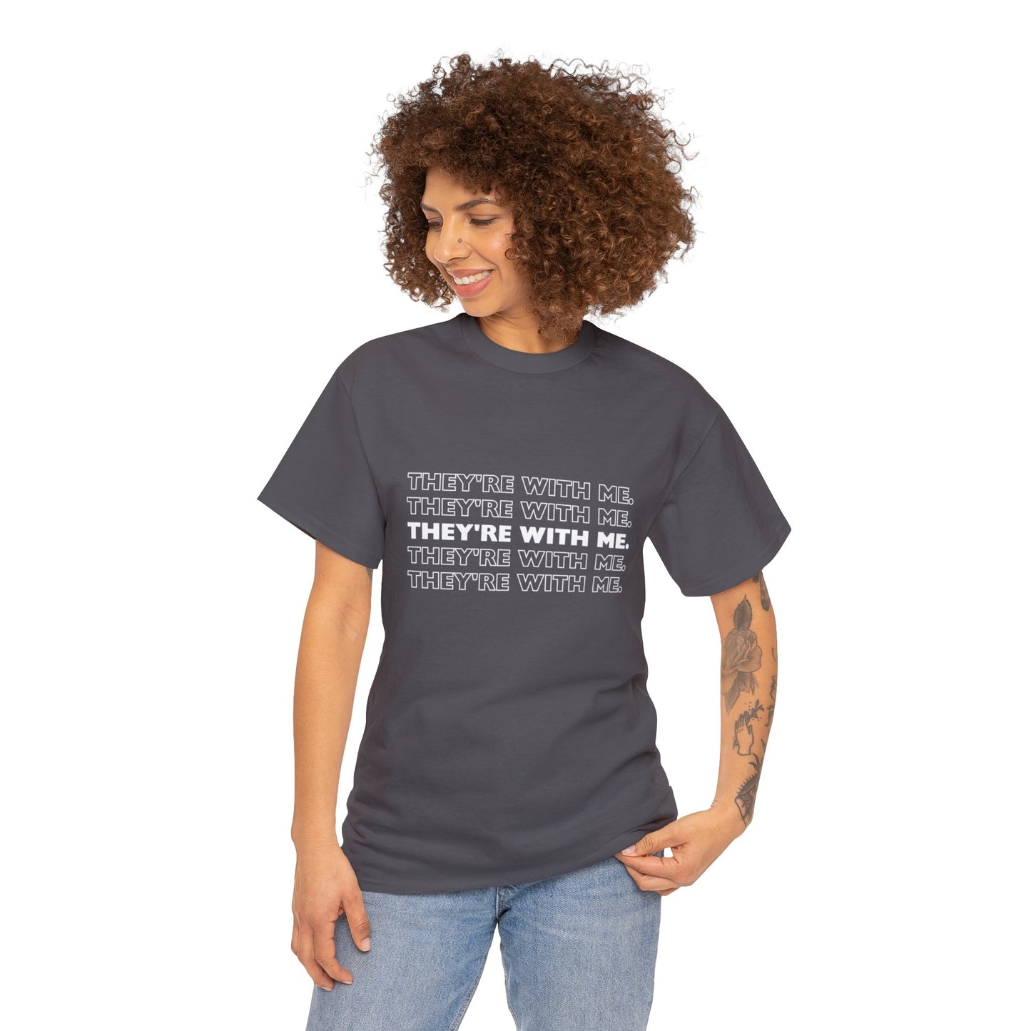 ATN They're With Me Unisex Heavy Cotton Tee