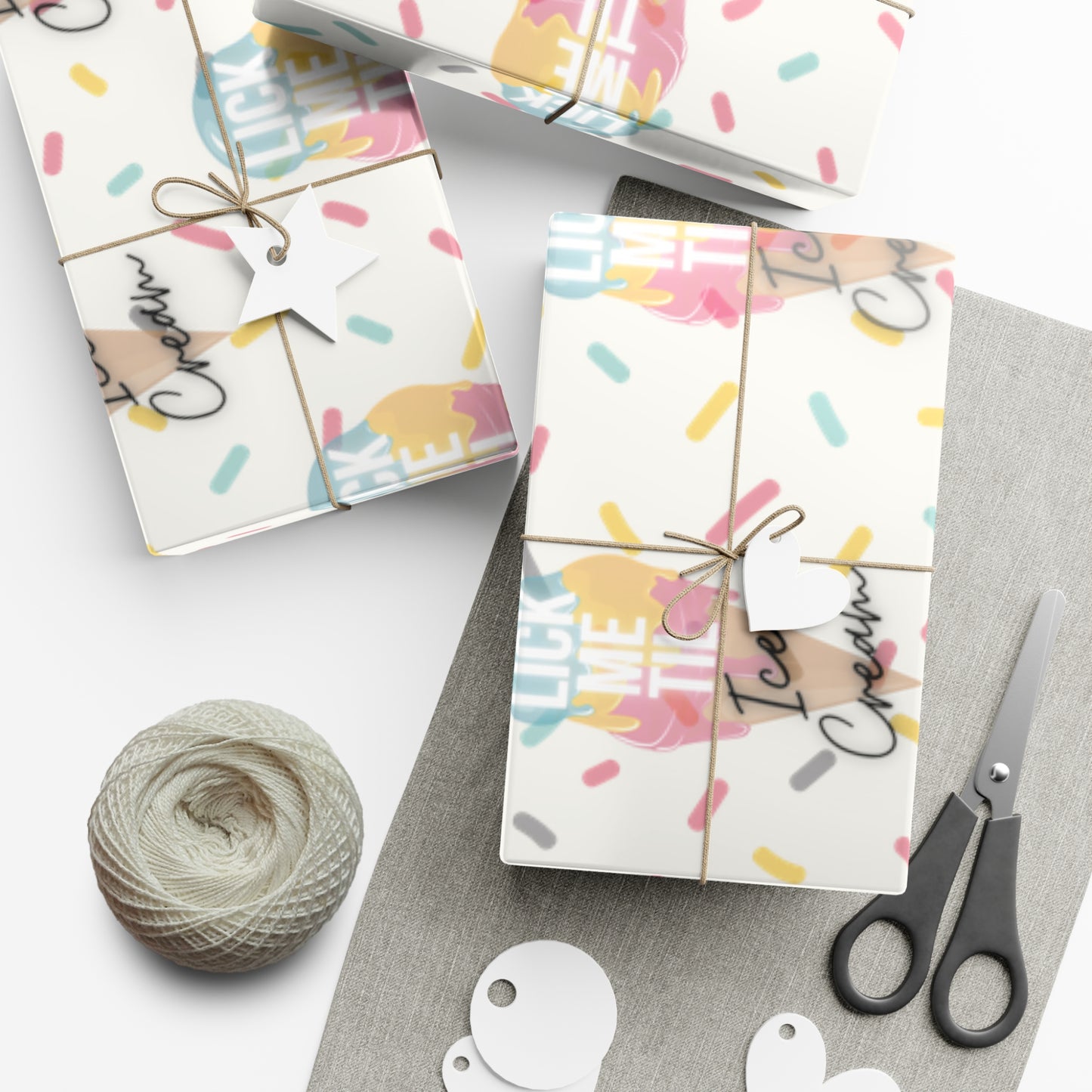 Ice Cream B Gift Wrap Papers