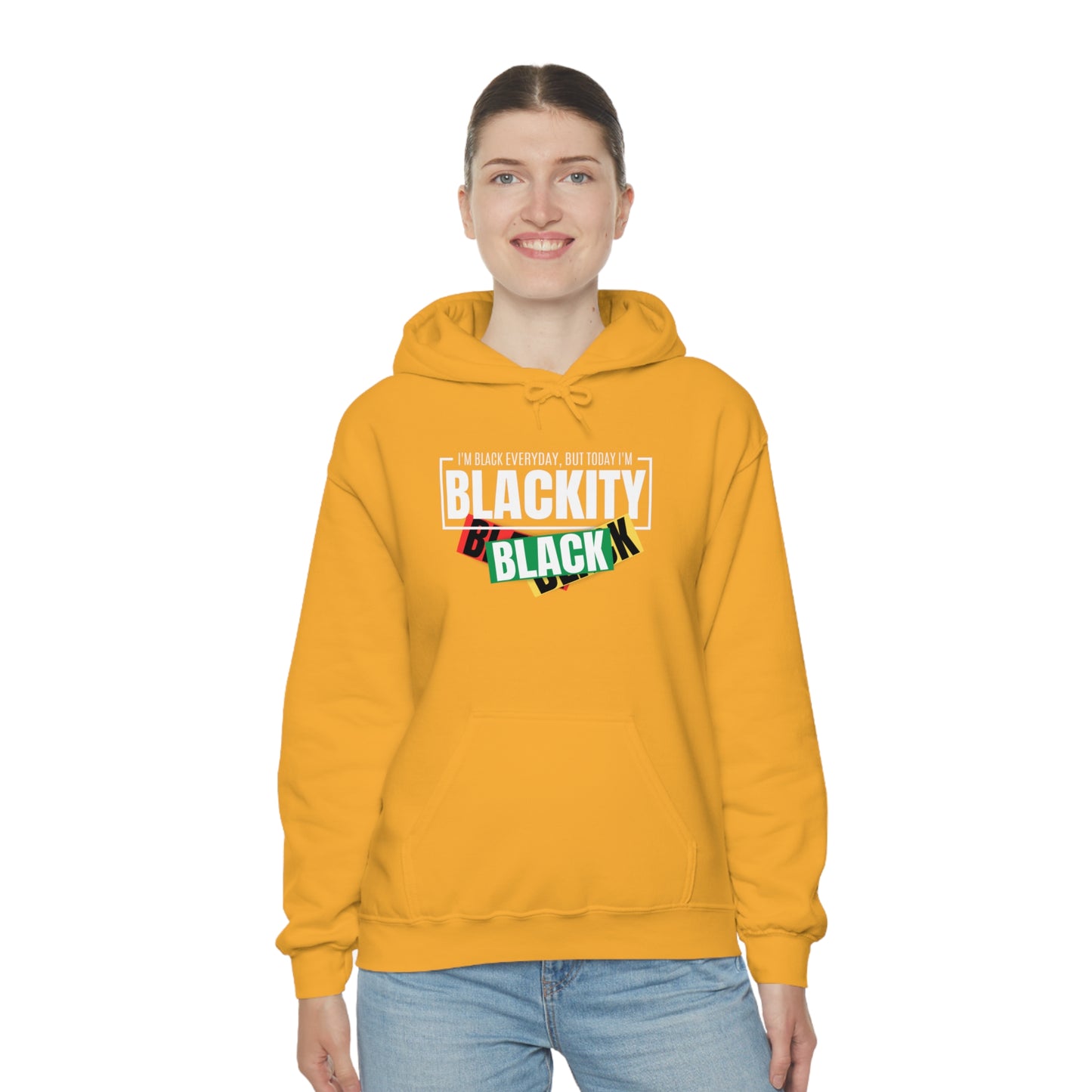 Blackity Sudadera con capucha unisex Heavy Blend™ negra