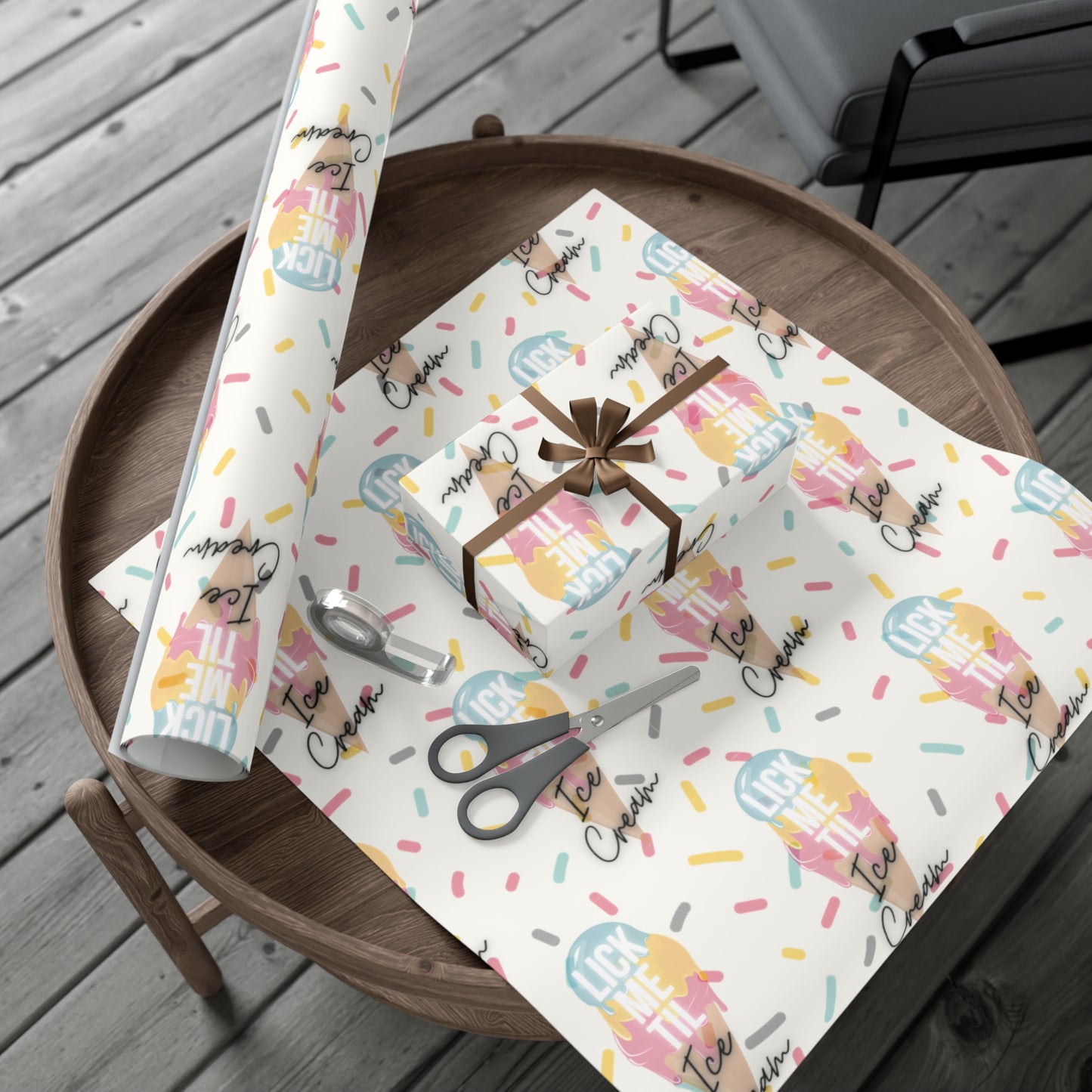 Ice Cream B Gift Wrap Papers