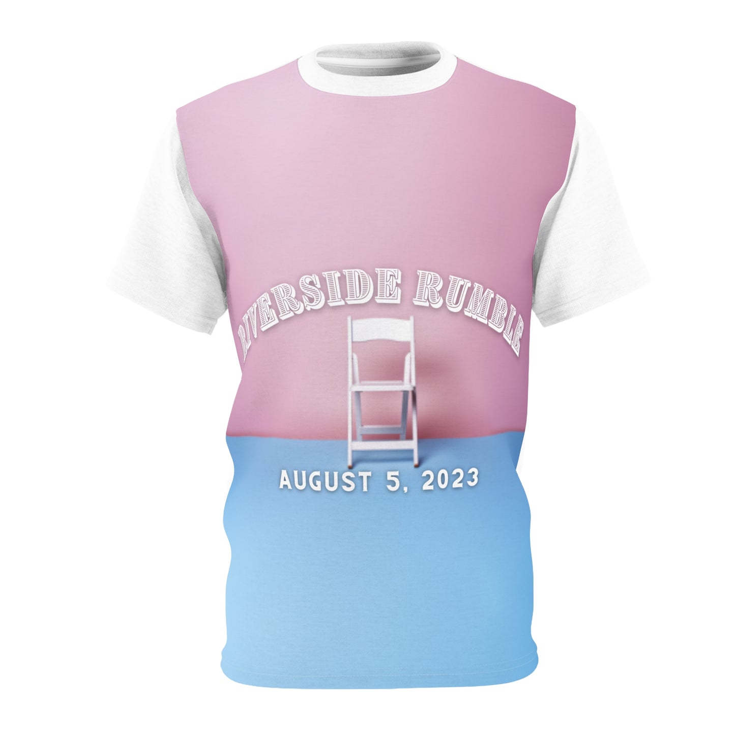 Riverside Rumble BLANCO Camiseta unisex cortada y cosida (AOP)