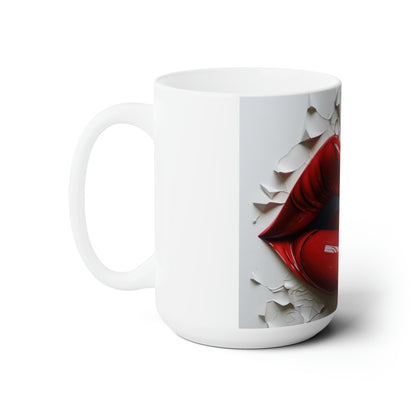 Like A Mug Lips 3 Ceramic Mug 15oz