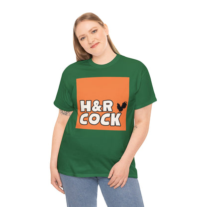 Camiseta de algodón pesado unisex naranja HR-A 2