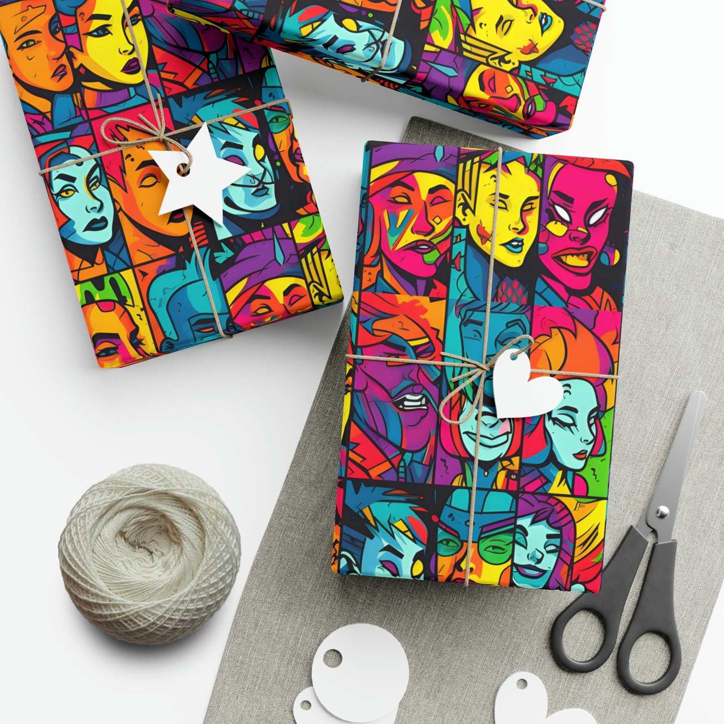 Split Personality Gift Wrap Papers