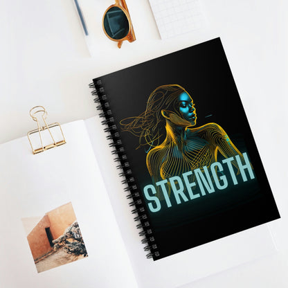 Strength Spiral Notebook - Ruled Line