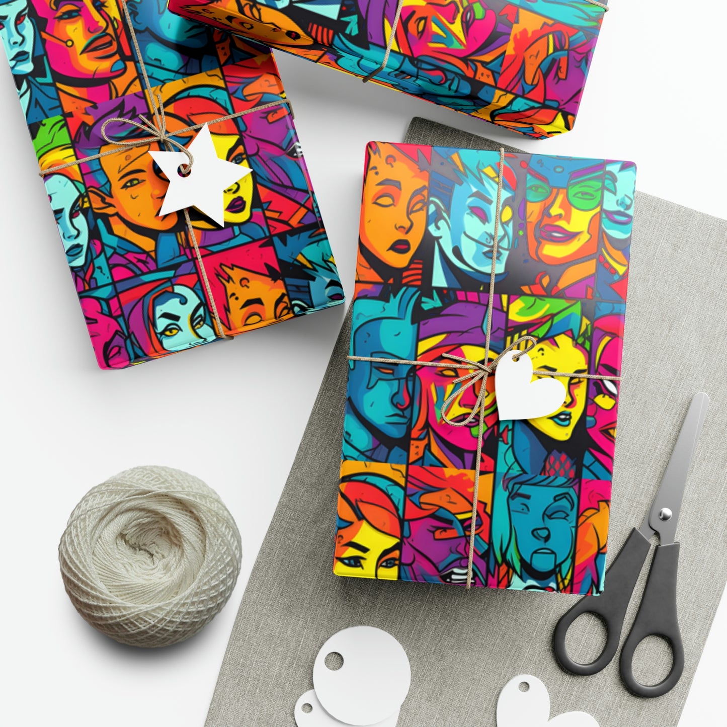 Split Personality Gift Wrap Papers