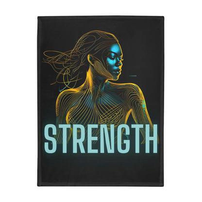 Strength Plush Fleece Blanket