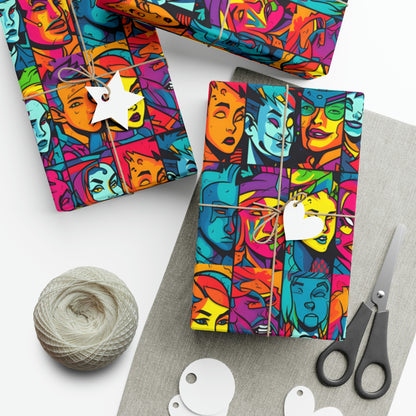 Split Personality Gift Wrap Papers