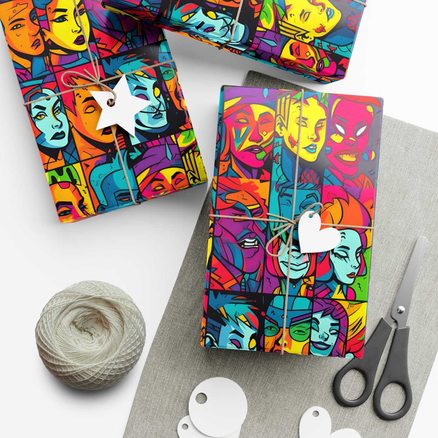 Split Personality Gift Wrap Papers