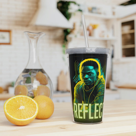 Reflect Plastic Tumbler with Straw