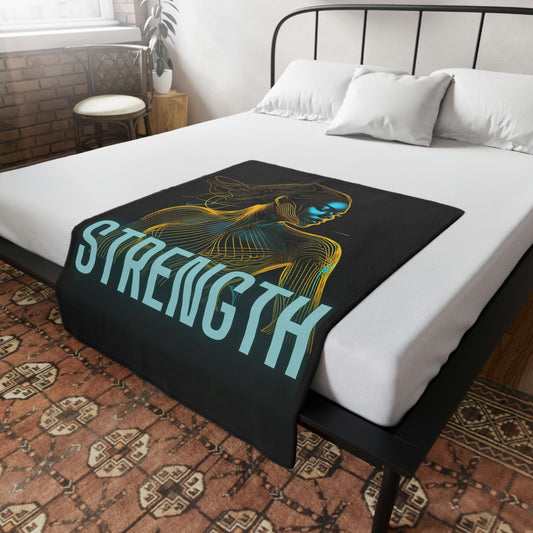 Strength Plush Fleece Blanket