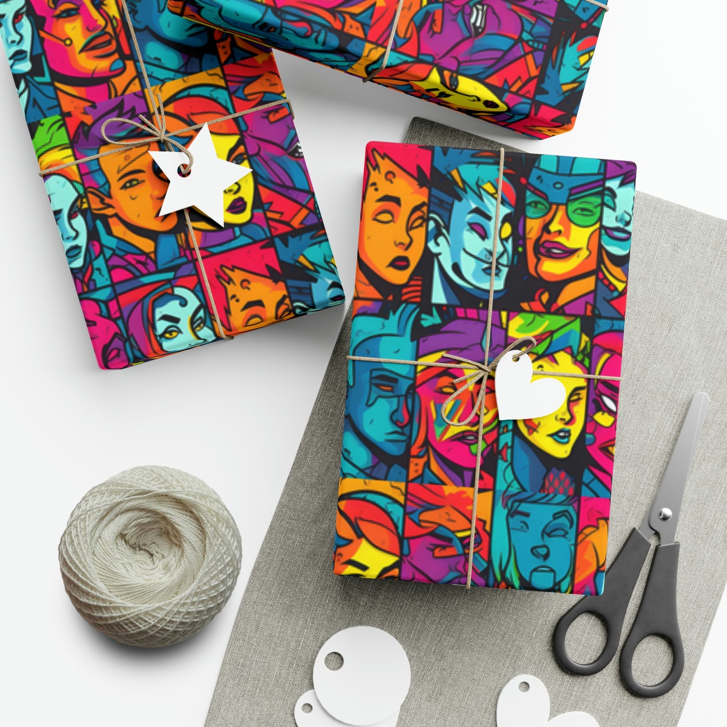 Split Personality Gift Wrap Papers