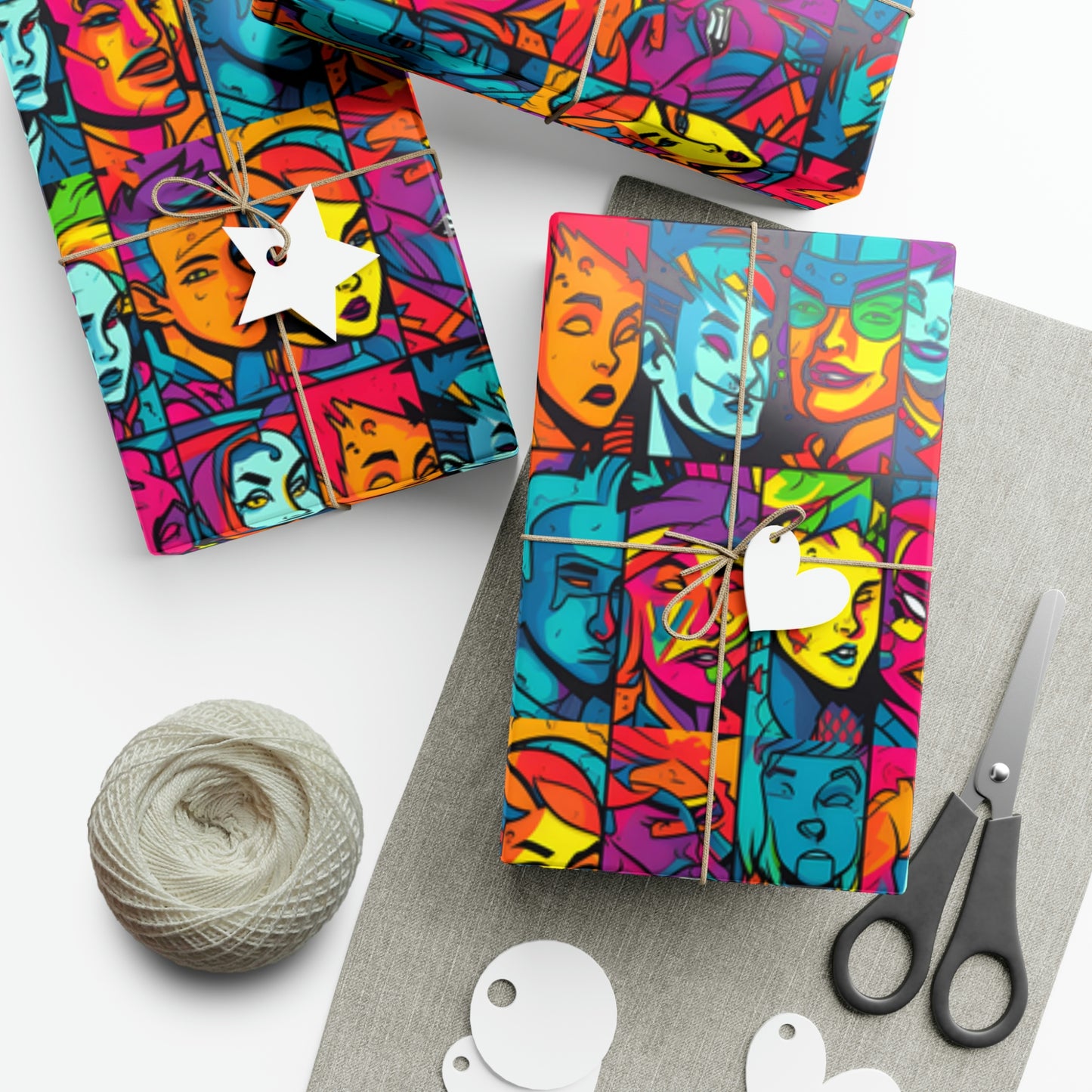 Split Personality Gift Wrap Papers